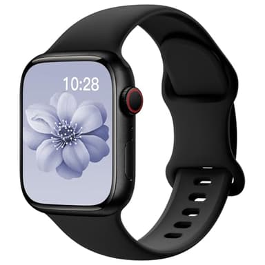Sport Silicone Band Compatible with Apple Watch Bands 40mm 38mm 41mm 44mm 45mm 42mm 49mm Women Men,Soft Wristband Waterproof Replacement Sport Strap for iWatch Bands Series 9 8 7 6 5 4 3 2 1 SE Ultra