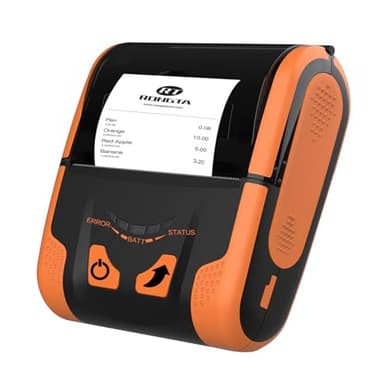 Rongta Portable 80mm POS Printer, Mobile Thermal Receipts Printer, USB&Bluetooth Connection, Compatible with Android Phone, Do Not Square/Ipad/Computer/Android Tablet(RPP300)