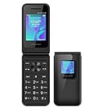 MAXWEST Flip Phone 4G LTE Volte Unlocked Compatible with T-Mobile Mint GSM Worldwide Neo 4G Dual Nano Sim LTE Bluetooth (NOT VERIZON) Radio FM, Black