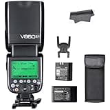Godox V860II-N TTL Flash 2.4G GN60 1/8000s High-Speed-Sync Speedlite 650 Full Power Flashes Compatible with Nikon D800 D700 D7100 D7000 D5200 D5100 D5000 D300 D300S D3200 D3100 D3000 D200 (V860IIN)