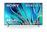 Sony 85-Inch Class 4K Ultra HD BRAVIA 3 LED Smart TV with Google TV, Dolby Vision HDR, and Exclusive Features for PlayStation®5 (K-85S30), 2024 Model