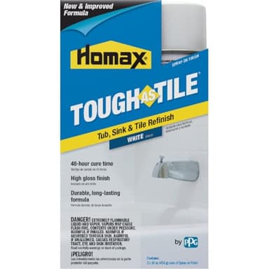 Homax Tough As Tile Gloss White Bathtub and Tile Refinishing Kit 32 oz.