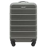 Travelers Club Harper Luggage, Charcoal, 22-Inch Carry-On