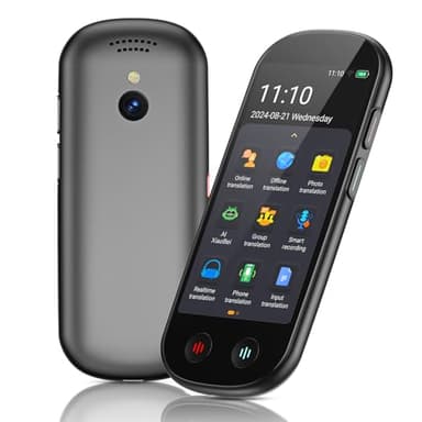Ai Language Translator Device, Instant Voice Translator Device Upgraged ChatGPT, Two-Way 150+ Languages Ai Translator Offline Recording Photo Translation Device for Business Travel Study