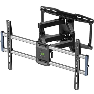 Outdoor TV Wall Mount for 47-90 Inch Television, Mount with Swivel and Tilt, Full Motion Weatherproof TV Bracket with Articulating Dual Arms, Max VESA 600X400 mm, 132lbs