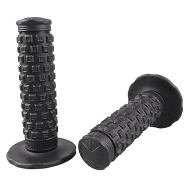 7/8" Dirt Bike Grip Rubber Anti-Slip Universal Motorcycle Grips Handlebar Racing Grip for Motocross Mini Bike Surron Light Bee x Grips KLX110 YZ450F XR50 CRF80 Motocross Grips (Black)