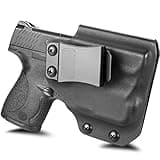 M&P Shield 9mm/.40 w/TLR-6 Holster -Optic Cut- Inside Waistband Carry Holster Fits S&W Shield 9mm/.40 with TLR-6, Adj. Retention, Adj. Cant, Fit 1.5'' 1.75'' Wide Belt, NOT for EZ, NOT for MP9