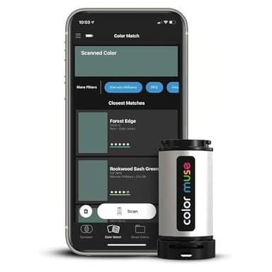 COLOR MUSE Colorimeter - Mobile Color Matching Tool - Instantly identify closest matching paint colors, products, and digital color values