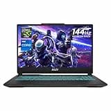 MSI Cyborg 15 Gaming Laptop, 15.6" FHD 144Hz Screen, 13th Gen Intel Core i7-13620H, NVIDIA GeForce RTX 4050, 32GB DDR5 RAM, 1TB PCIe SSD, Webcam, Backlit KB, Wi-Fi 6, Windows 11 Home, Black