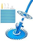 VEVOR Suction Pool Cleaner, Automatic Pool Vacuum Cleaner, Suction Side Automatic Pool Cleaner, Suction Vacuum Pool Sweeper with 12 Hoses, for In-ground Pool and Above-Ground Pool Up to 20 x 35 ft