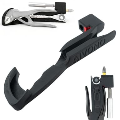 Plier Organizer Compatible with knipex Pliers and mini Ratchet, 2 Magnetic Tray for Screwdriver Bits with Back Clip, 3-in-1 Multi-Function Pliers Case - Ideal Tool Storage Method