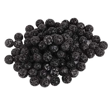 J-star 100pcs 0.62-Inch Aquarium Bio Balls Filter Media, Aquarium Fish Tank Filter Media, Pond Media Filter Balls with Media Bags