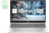 HP 15.6" FHD Business & Student Laptop Computer, 32GB RAM 1TB SSD, 10-Core Intel Core i5, Windows 11 Pro Laptop with Microsoft Office Home & Business Included, PLUSERA Earphones, Silver