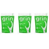GRIN | Dental Floss |3 Packs of 60 (Fine Fin Tight Teeth Dents Serrées)