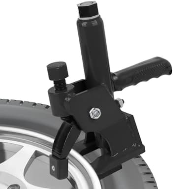 Manual Tire Bead Breaker with Handle and Rubber Pad, Fit for 38 and 42 Inches Tires Changer, Easy-Operated Manual Tire Changer for ATVs, UTVs, Tractors, Trucks, Heavy Duty Tires Car Repair (Black)