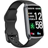 Amzhero Health Fitness Tracker with 24/7 Heart Rate, Blood Oxygen, Blood Pressure, Sleep Tracker, 5ATM Waterproof Activity Trackers with Step Tracker, Pedometer (S & L Bands Included)