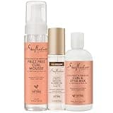 Shea Moisture Styling Set Mousse, Smooth Shine Oil, Curl Style Milk, 3 Pack, White