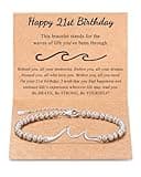 Tarsus 21st Birthday Gifts for Her Cool Gifts Ideas for 21 Year Old Birthday Women Bracelet