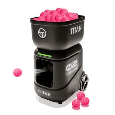 Titan ACE Pickleball Machine with Invertible Hopper | 110-Ball Capacity, Lightweight 39 lb Design, Internal Oscillation & Free App Control for Mobile Players