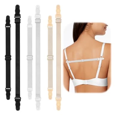 3 Pairs Bra Strap Clips Women's Bra Strap Holders for Slipping Elastic Straps Adjustable Bra Band Extender Keep Bra Straps In Place Bra Accessories