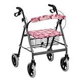 LedBack Valentine's Day Walker Seat Set Walker Cover for Seniors Walker Seat Cushion Walkers for Seniors Pink Heart Accessories Seat Covers Walker & Rollator Seat & Roller Bar Covers