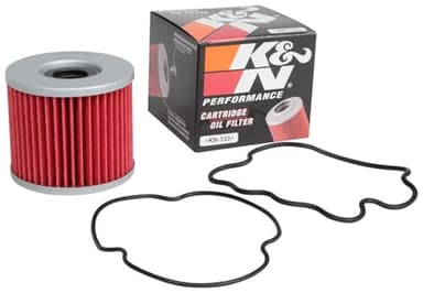 K&N Motorcycle Oil Filter: High Performance, Premium, Designed to be used with Synthetic or Conventional Oils: Fits Select Suzuki, Bimota Vehicles, KN-133