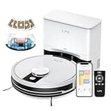 ILIFE A12 Pro Robot Vacuum and Mop Combo, Self Emptying Station for 60 Days, LiDAR Navigation, Home Mapping, No-Go Zones, 2.4G WiFi/App/Alexa/Remote Control, for Hard Floors, 110V