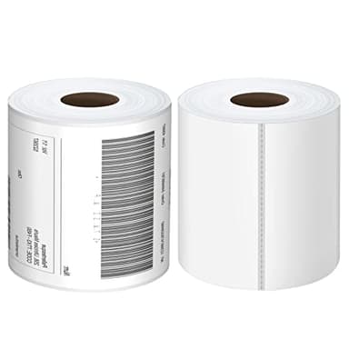 Muotich Thermal Labels 4x6 Roll - 500 Direct Thermal Perforated Postage Shipping Labels for Rollo, Zebra, MUNBYN and Polono Printers (NOT for DYMO)