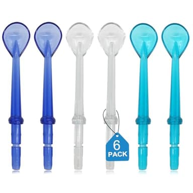 Tongue Scraper Attachment Replacement for Waterpik Water Flosser, Replacement Tips for Waterpik Water Flosser（6 Pack）