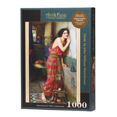 Art & Fable Puzzle Company Thisbe by John William Waterhouse 1000 Piece Fine Artwork Premium Adult Jigsaw Puzzle - Perfect for Game Nights, Gifting, and Family Fun