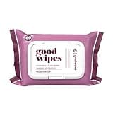 Goodwipes Flushable Butt Wipes Made with Vitamin E & Aloe – Soft & Gentle Wet Wipe Dispenser for Home Use, Septic & Sewer Safe – Largest Adult Toilet Wipes – Rosewater, 60 Count