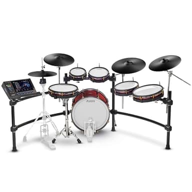 Alesis Strata Prime Electric Drum Set with Touch Screen, Triple-Zone ARC Cymbals, Active Magnetic Hi-Hat Controller, Dual-Zone Mesh Heads, 20" Kick, 215,000 Multi-Channel Samples