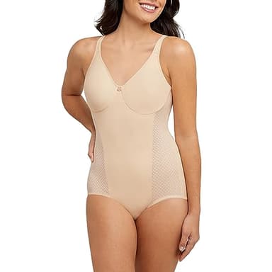 Bali womens Shaper With Cool Comfort Df1009 shapewear bodysuits, Soft Taupe, 38C US
