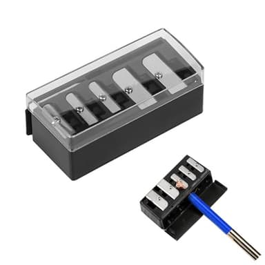 ZGGAZCA 5 Hole Makeup Pencil Sharpener Cosmetic Tool Multiple Sizes Eyeliner and Lip Liner Sharpener for Women Sacapuntas de Lapiz Maquillaje 5 Slot Make Up Pencil Sharpener