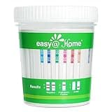 Easy@Home Drug Test Cup: Urine Drug Tests Kit, Testing All 12 Drugs AMP, BAR, BUP, BZO, COC, MDMA, MET, MOP 300, MTD, OXY, PCP, THC 50 in One Test Cup Kits，Built-in Test Strips, #ECDOA-6125B 1 Pack