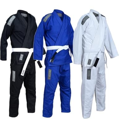 Twister Basic 2.0 Brazilian Jiu Jitsu Gi Preshrunk Pearl Weave 475gram (Black, A1)