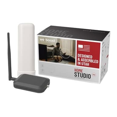 weBoost Home Studio Omni - Cell Phone Signal Booster | Boosts 4G LTE & 5G for all U.S. & Canadian Networks - Verizon, AT&T, T-Mobile & more | Made in the U.S. | FCC Approved (model 471166)