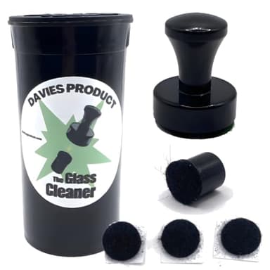 The Glass Cleaner Magnetic Kit | Mini/Small, 9.5 mm Size | For Water Pipes, Vases, Windows, Aquariums and Small & Unique Sizes | Cleans Hard to Reach Stain | Magnet Glass Cleaner | Free Scrubber Pads