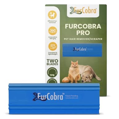 Pro Pet Hair Remover for Car Detailing, Carpet & Couch – Multi-Blade Dog & Cat Hair Scraper for Auto Interior, Upholstery, Furniture & Home – Reusable Embedded Fur Removal Tool