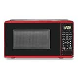 0.7 cu. ft. Countertop Microwave Oven, 700 Watts, New (Color : Red)