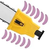 Chainsaw Sharpener with 12PCS Fast Sharpening Stone, Chain Saw Sharpener Tool, Chainsaw Chain Sharpener, Chain Saw Blade Sharpener, Chainsaw Teeth Sharpener for 14 16 18 20 Inches Chain Saw Bar