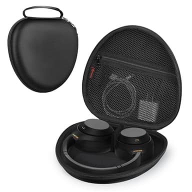 Fintie Hard Case for Sony WH-CH520 WH-1000XM4 Noise Canceling Wireless Headphone, Protective Travel Carrying Storage Bag (Black)