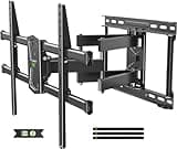 USX MOUNT Full Motion TV Wall Mount for 42-80 Inch TVs up to 132lbs, Wall Mount TV Bracket with Articulating Swivel Tilt Extension Leveling, Max VESA 600x400mm Fits 12/16" Wood Stud