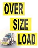 Venussar Oversize Load Signs for Trucks, Magnetic Oversized Warning Sign Professional Wide Load Sign for Safe Hauling 12" x 60"