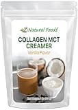 Z Natural Foods Collagen MCT Oil Creamer - Pure MCT Creamer Powder with Collagen Peptides - Collagen Creamer for Coffee, Tea & Culinary Use - Healthy Creamer, Keto & Paleo Friendly, Vanilla, 1 lb
