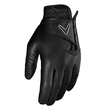 Callaway Golf Opti Color Glove (Worn on Left Hand, Standard, Large, Black)