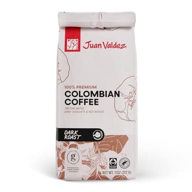 Juan Valdez Dark Roast Ground Coffee | 11oz Bag | Premium Colombian Coffee | Single Origin | Specialty Gourmet | Fair Trade | Rainforest Alliance