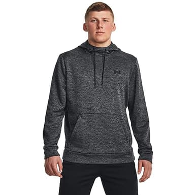 Under Armour Men's ArmourFleece Twist Hoodie, (001) Black / / Black, Large