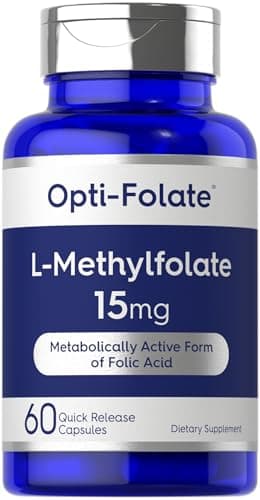 Carlyle L Methylfolate 15mg | 60 Capsules | Max Potency | Optimized and Activated | Non-GMO, Gluten Free | Methyl Folate, 5-MTHF | by Opti-Folate