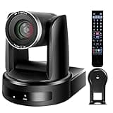 PTZ Camera,20X Optical Zoom Camera with HDMI,SDI Camera Support PTZ Control and IP Live Streaming Output for Conferencing, Church